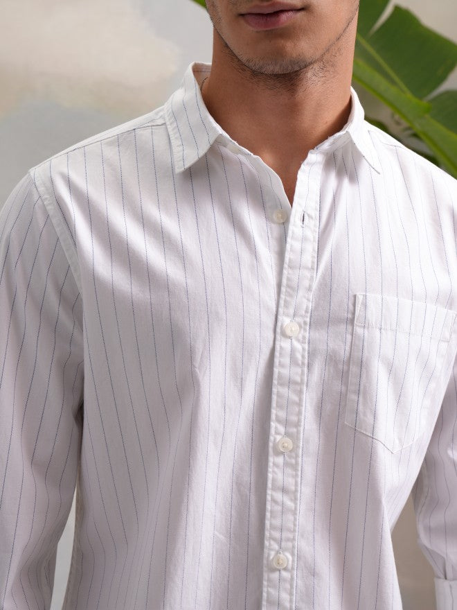 Highlander Men Multi Striped Slim Fit Casual Shirts - Multi - Image 5