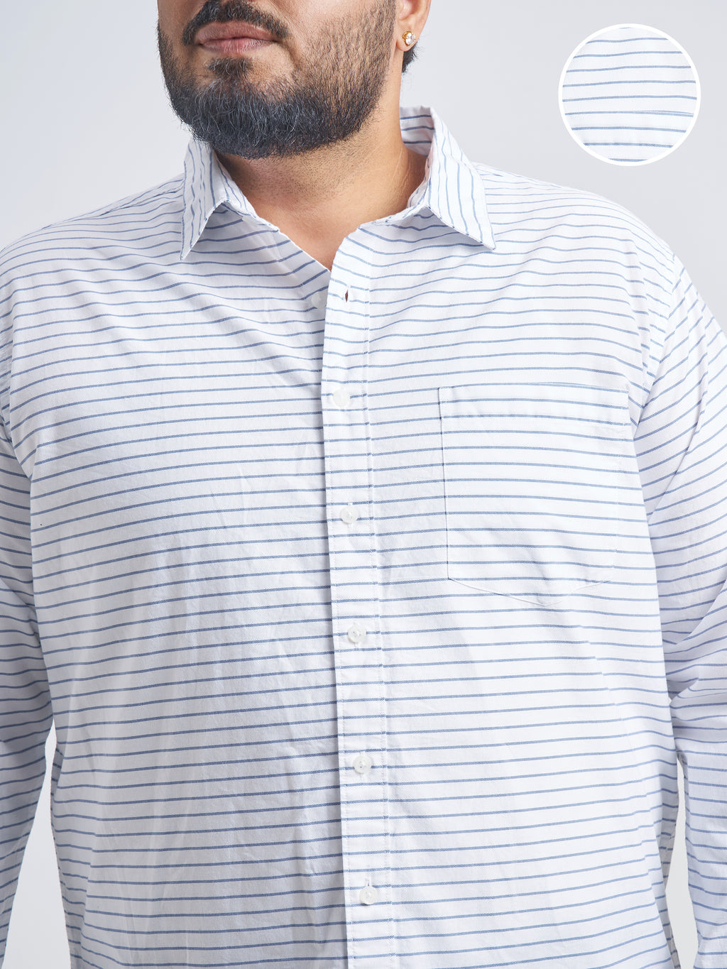 Highlander Men White Checked Slim Fit Casual Shirt - White - Image 5