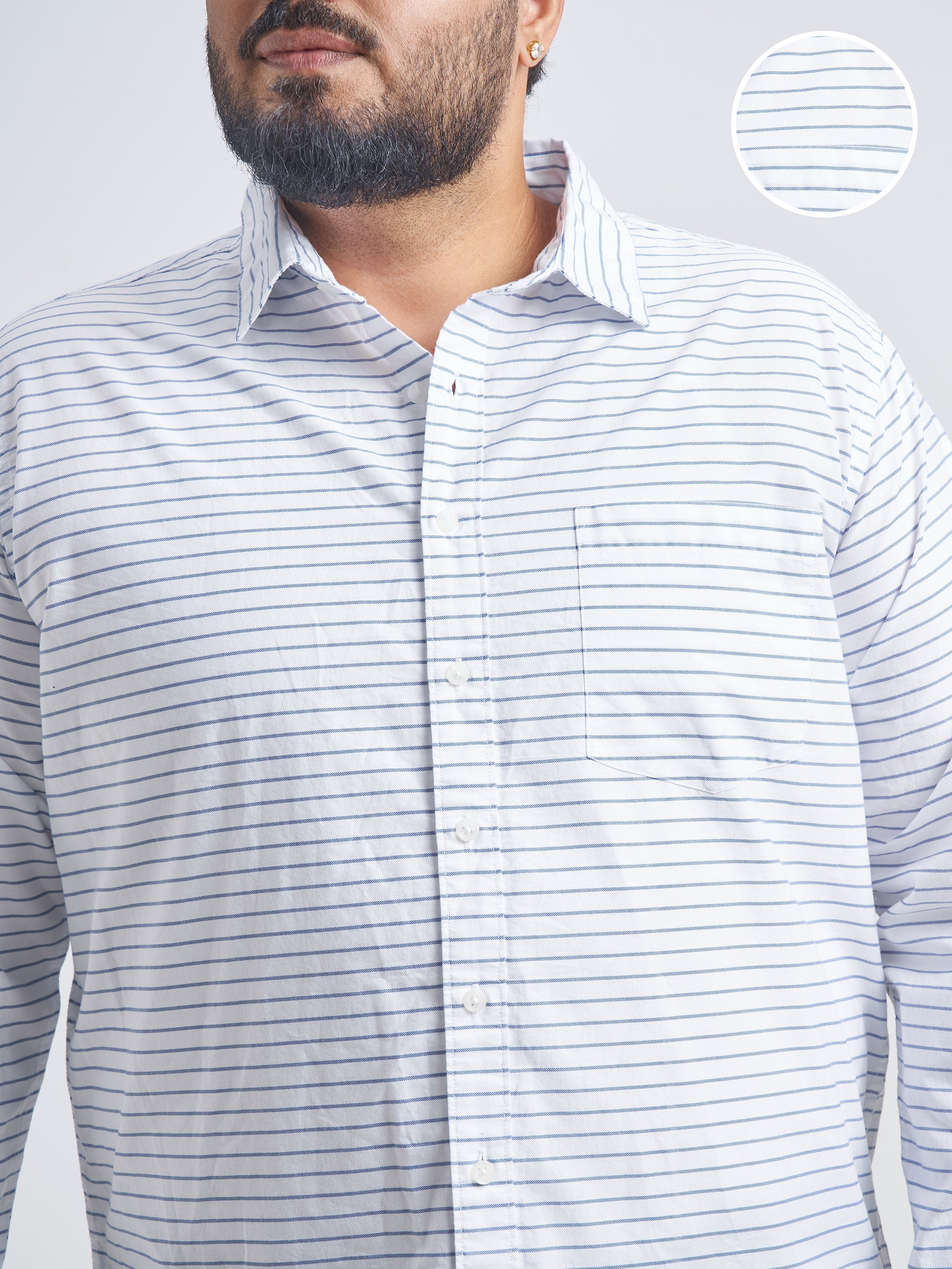 Highlander Men White Checked Slim Fit Casual Shirt - White - Image 5