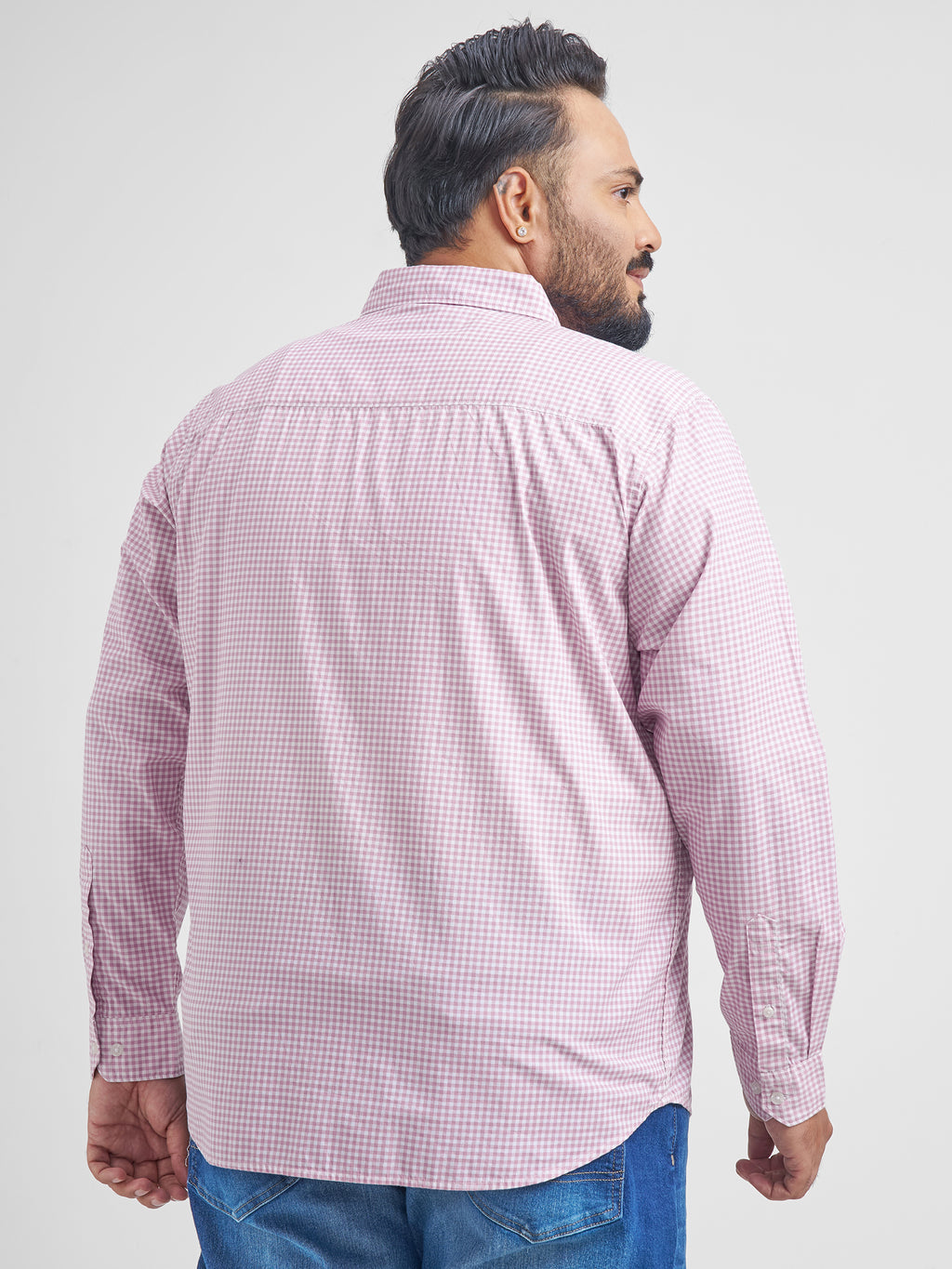 Highlander Men White Checked Slim Fit Casual Shirt - White - Image 3