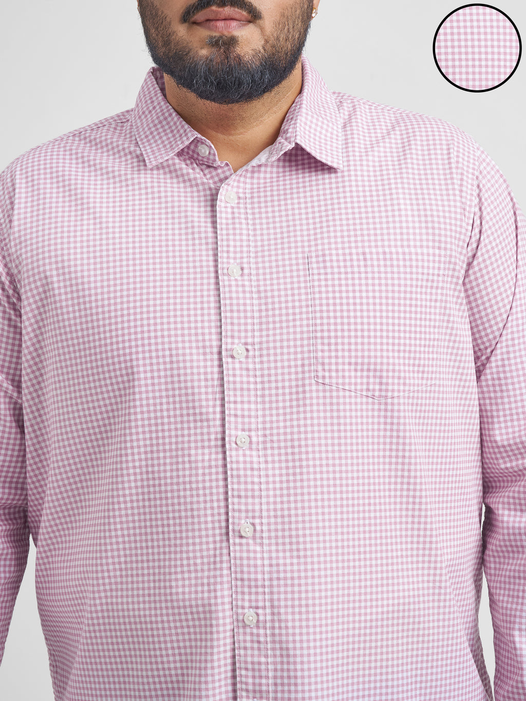 Highlander Men White Checked Slim Fit Casual Shirt - White - Image 5