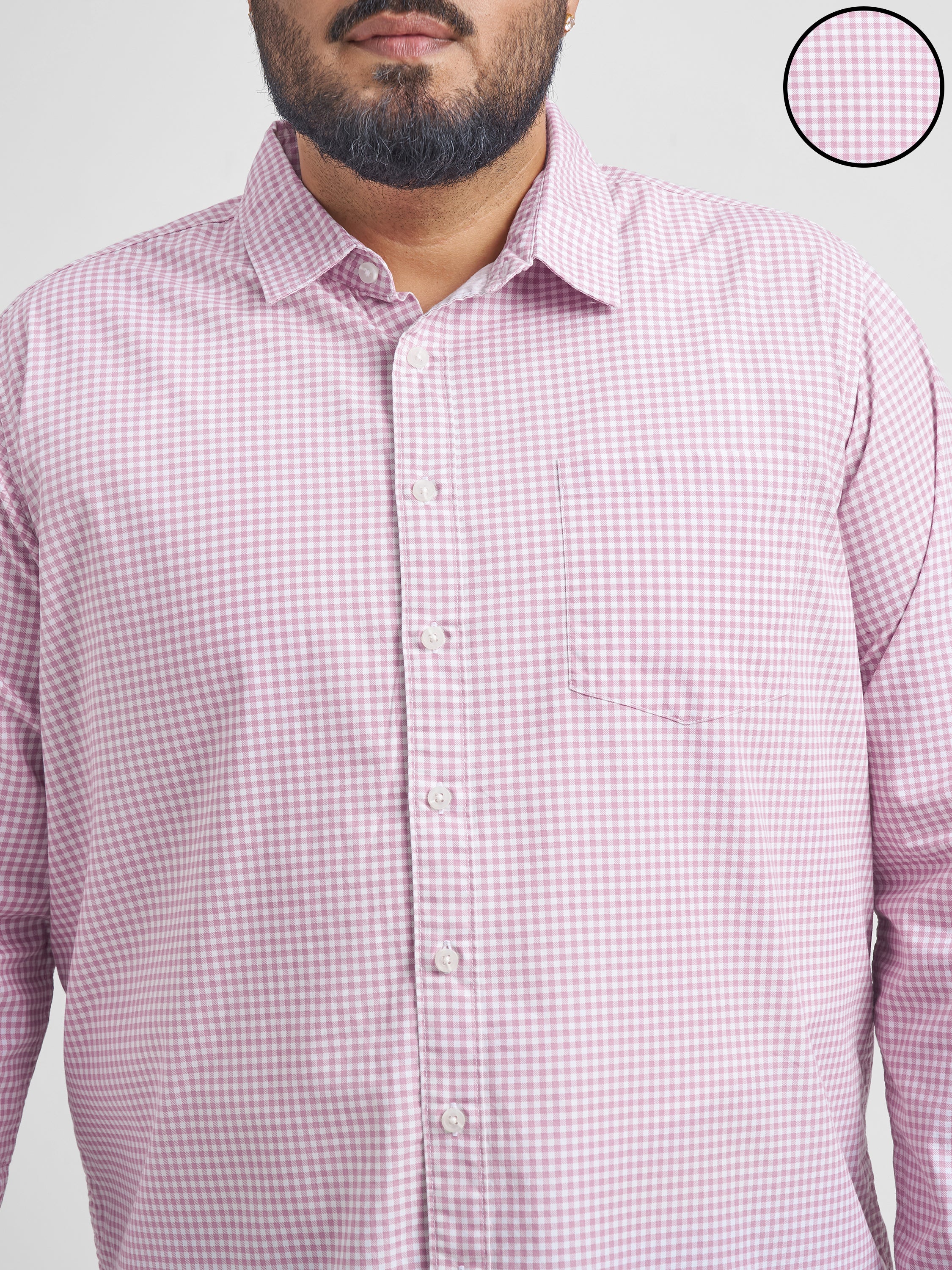 Highlander Men White Checked Slim Fit Casual Shirt - White - Image 5