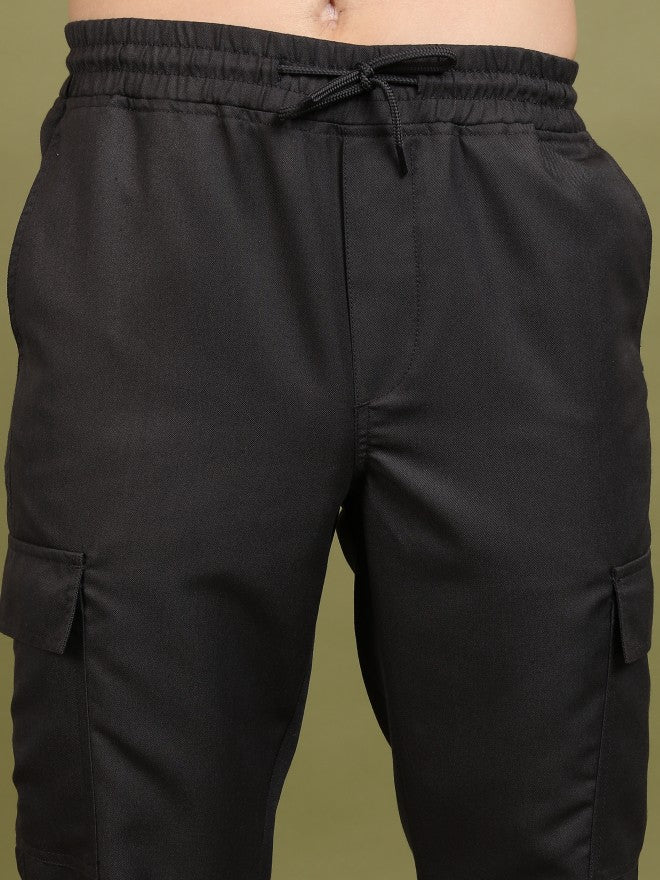 Purple By Highlander Men Grey Regular Fit Solid Joggers - Grey - Image 5