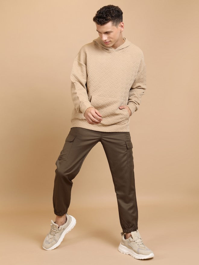 Highlander Men Brown Regular Fit Solid Joggers - Brown - Image 2