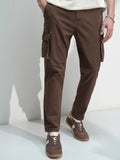 Highlander Men Brown Regular Fit Solid Cargo - Brown - Image 1