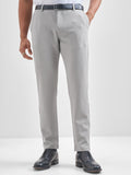 Purple By Highlander Men Grey Slim Fit Solid Chinos - Grey - Image 1