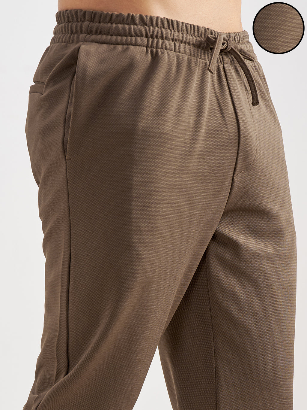 Purple By Highlander Men Brown Tapered Fit Solid Regular Trouser - Brown - Image 5