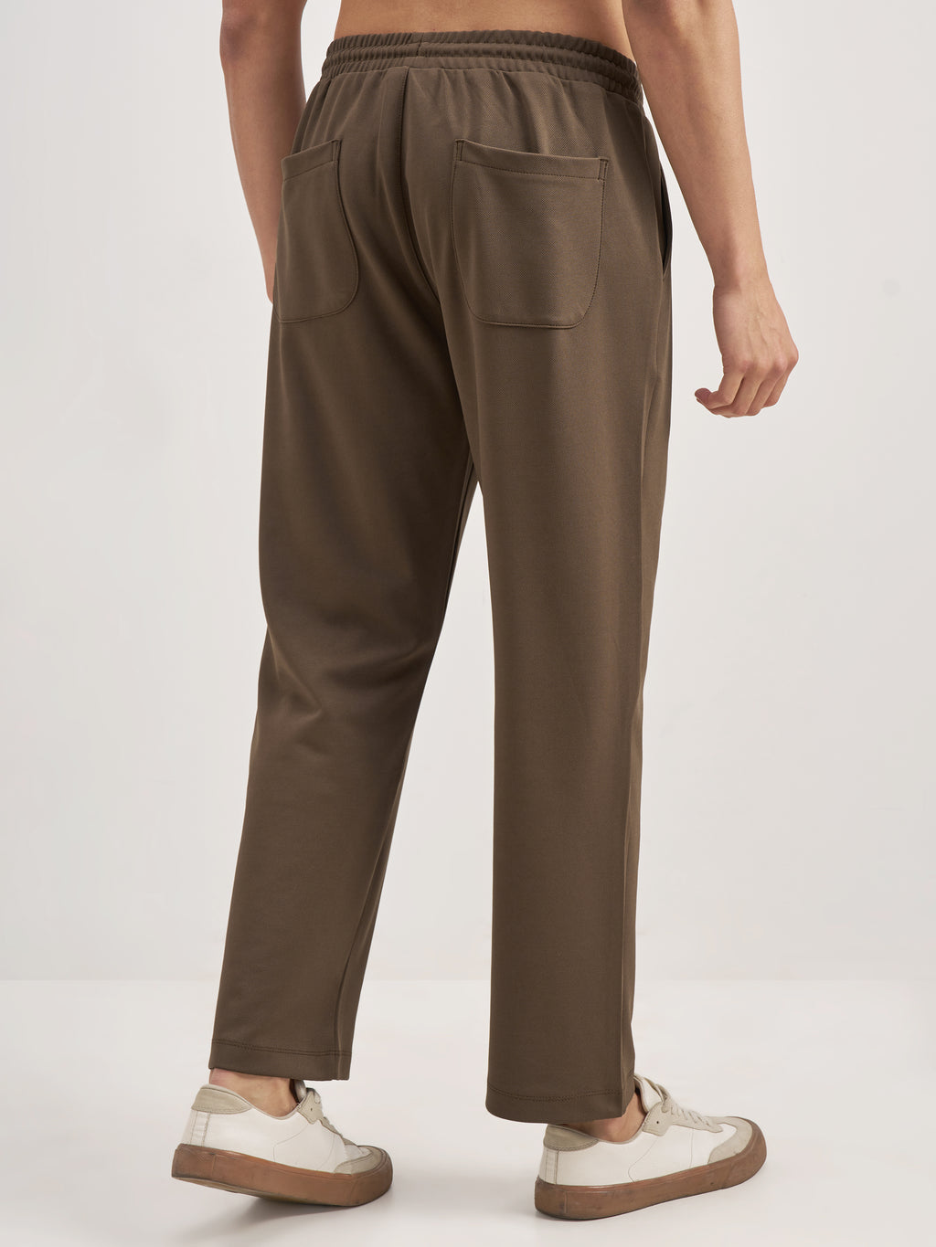 Purple By Highlander Men Brown Relaxed Fit Solid Regular Trouser - Brown - Image 3