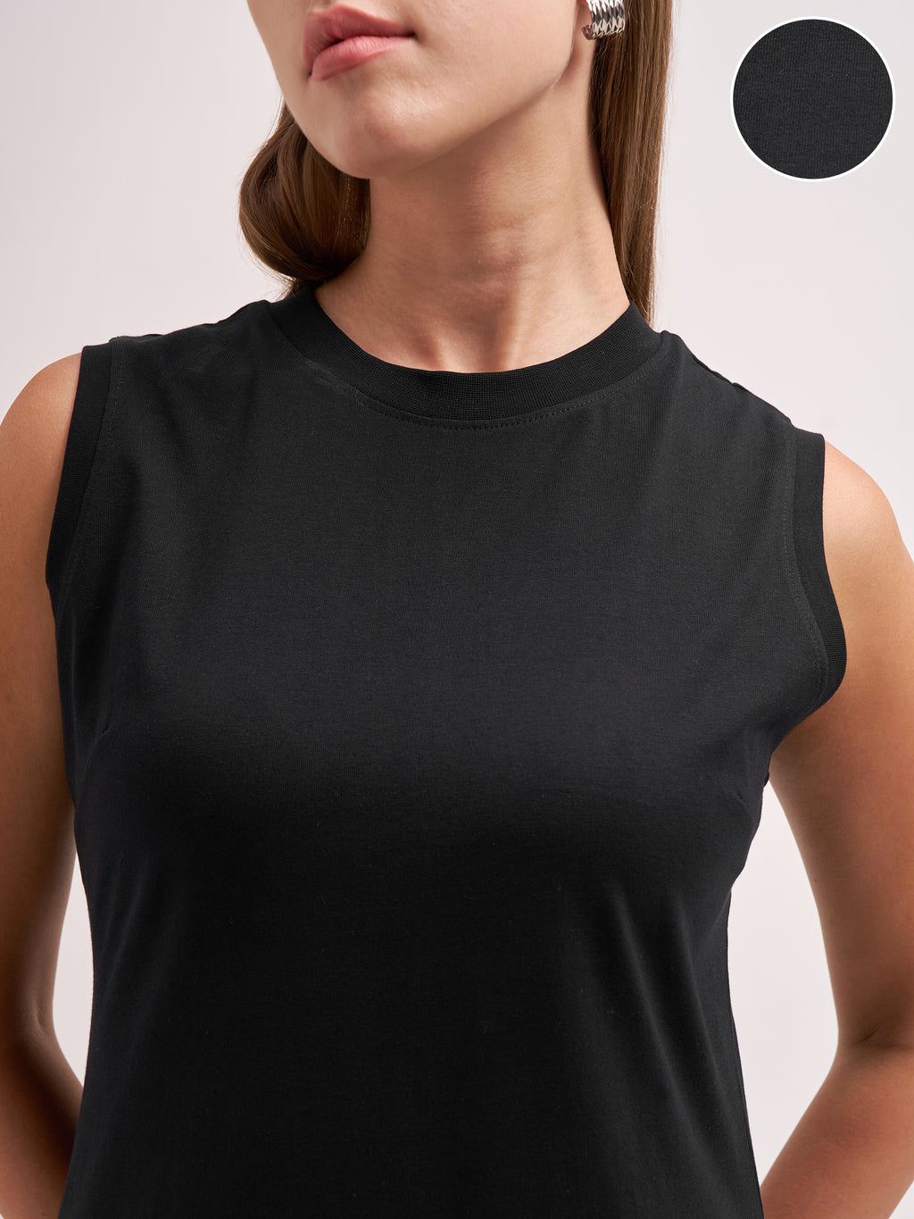 Tokyo Talkies Women Black Solid T-Shirt Dress