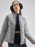 Tokyo Talkies Women Grey Puffer Jacket - Grey - Image 1