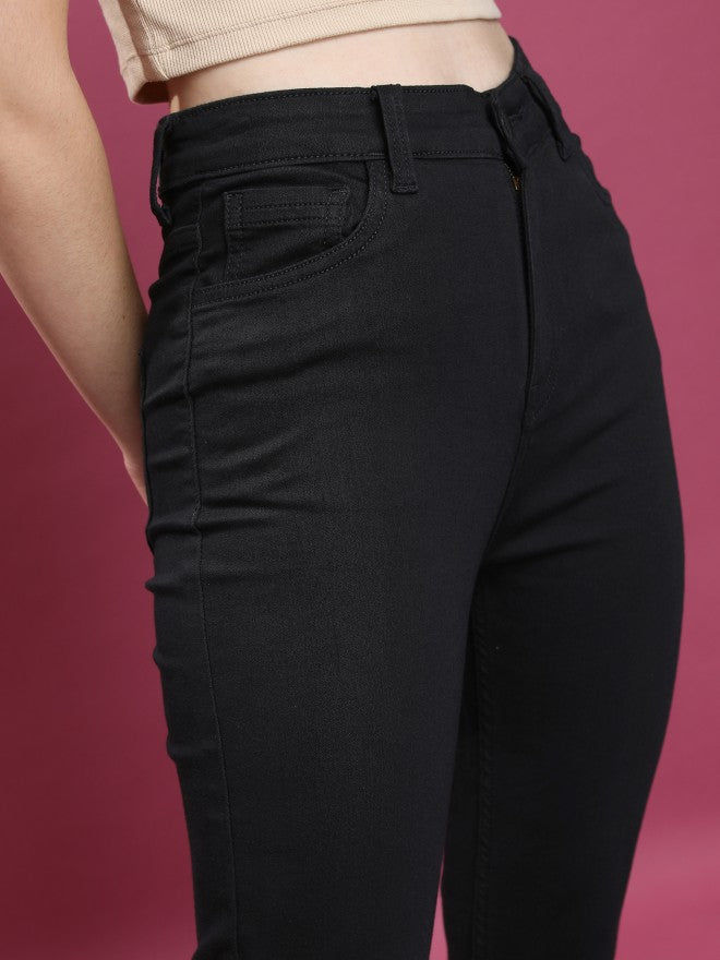 Tokyo Talkies Women Black Skinny Fit Stretchable Jeans - Black - Image 5