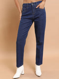 Tokyo Talkies Women Blue Boyfriend Fit Stretchable Jeans - Blue - Image 1