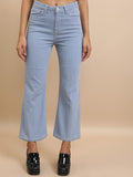 Tokyo Talkies Women Blue Flared Stretchable Jeans - Blue - Image 1