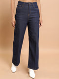 Tokyo Talkies Women Blue Flared Stretchable Jeans - Blue - Image 1