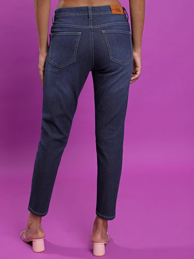 Tokyo Talkies Women Blue Skinny Fit Stretchable Jeans - Blue - Image 3