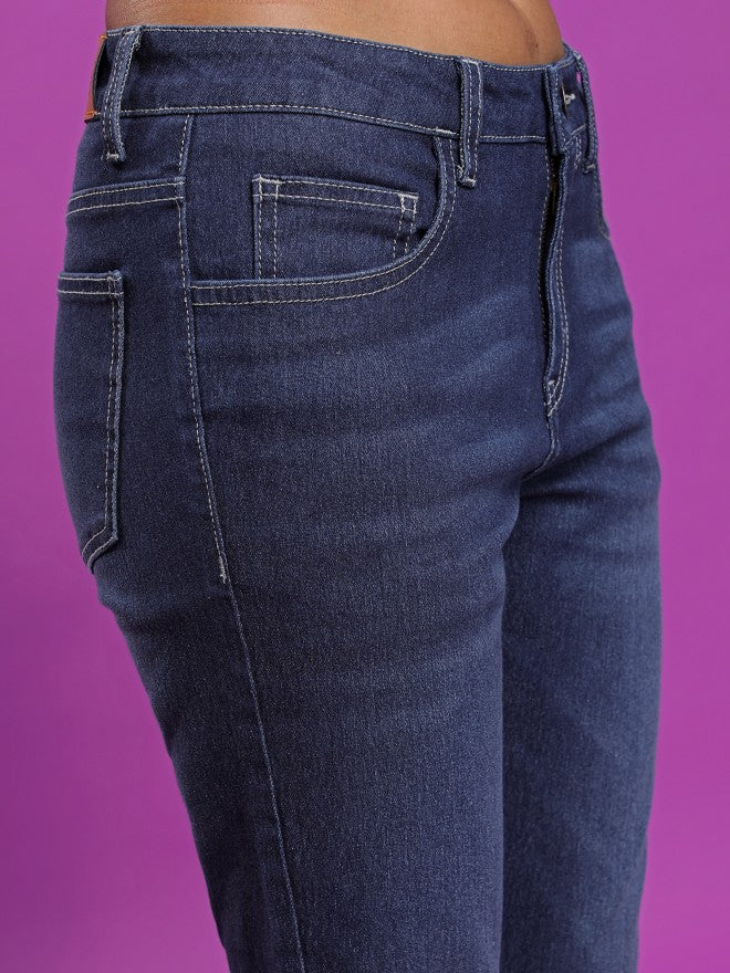 Tokyo Talkies Women Blue Skinny Fit Stretchable Jeans - Blue - Image 5