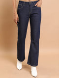 Tokyo Talkies Women Blue Bootcut Stretchable Jeans - Blue - Image 1