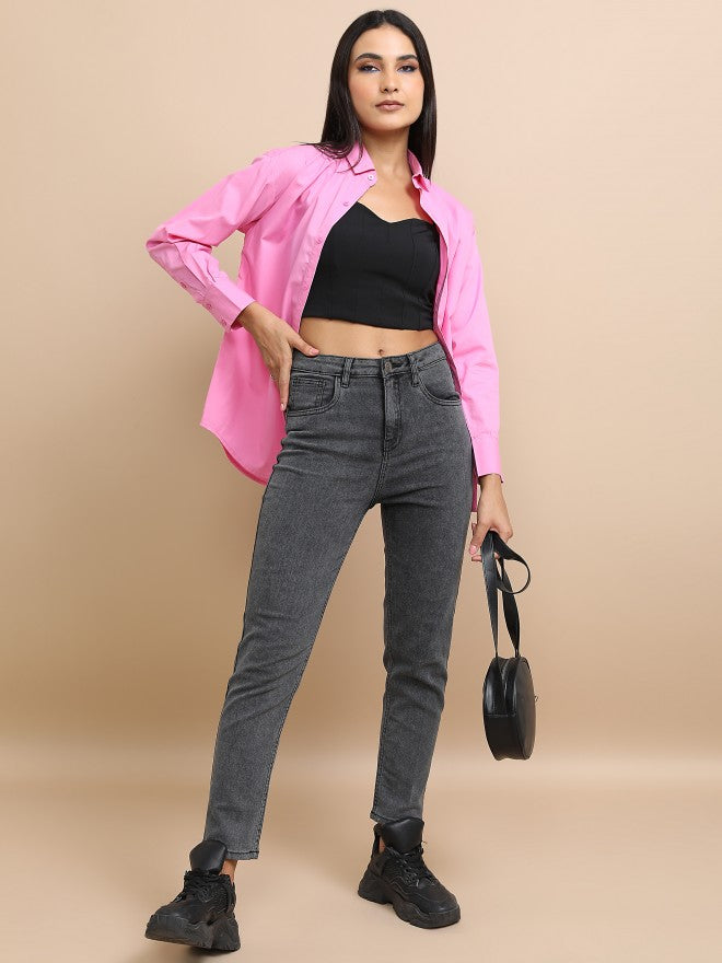 Tokyo Talkies Women Grey Skinny Fit Stretchable Jeans - Grey - Image 2