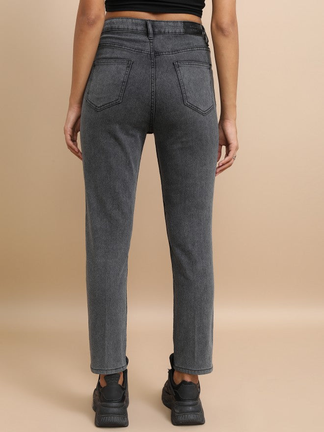 Tokyo Talkies Women Grey Skinny Fit Stretchable Jeans - Grey - Image 3