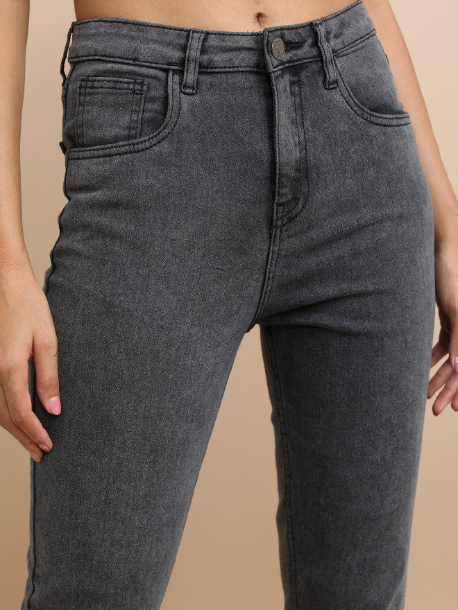 Tokyo Talkies Women Grey Skinny Fit Stretchable Jeans - Grey - Image 5