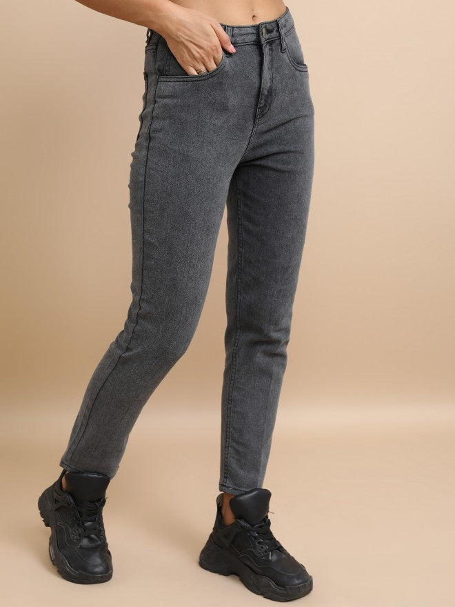 Tokyo Talkies Women Grey Skinny Fit Stretchable Jeans - Grey - Image 6