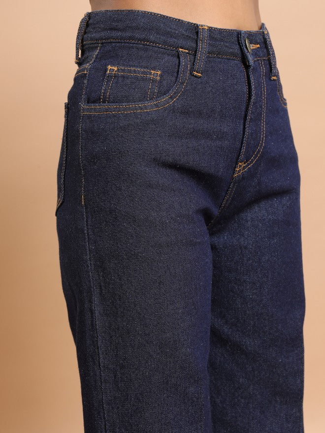 Tokyo Talkies Women Blue Flared Jeans - Blue - Image 5