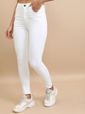 Tokyo Talkies Women White Skinny Fit Stretchable Jeans - White - Image 1