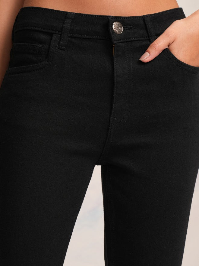 Tokyo Talkies Women Black Slim Fit Stretchable Jeans - Black - Image 5