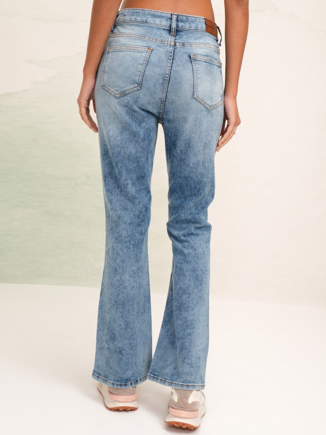 Tokyo Talkies Women Blue Straight Fit Stretchable Jeans - Blue - Image 3