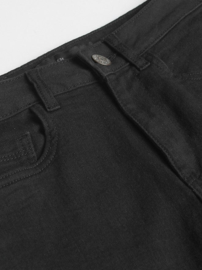 Tokyo Talkies Women Black Straight Fit Stretchable Jeans - Black - Image 7