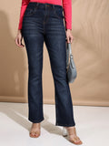 Tokyo Talkies Women Blue Flared Stretchable Jeans - Blue - Image 1