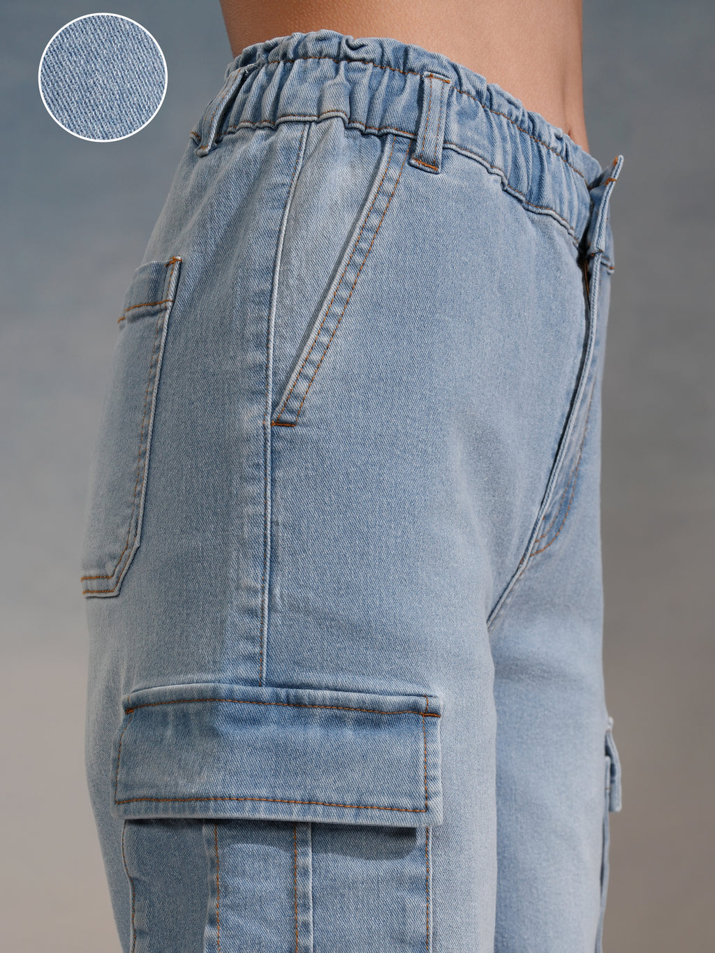 Tokyo Talkies Women Blue Straight Fit Stretchable Jeans - Blue - Image 5