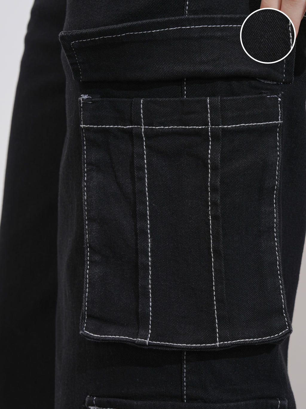 Tokyo Talkies Women Black Straight Fit Stretchable Jeans - Black - Image 5