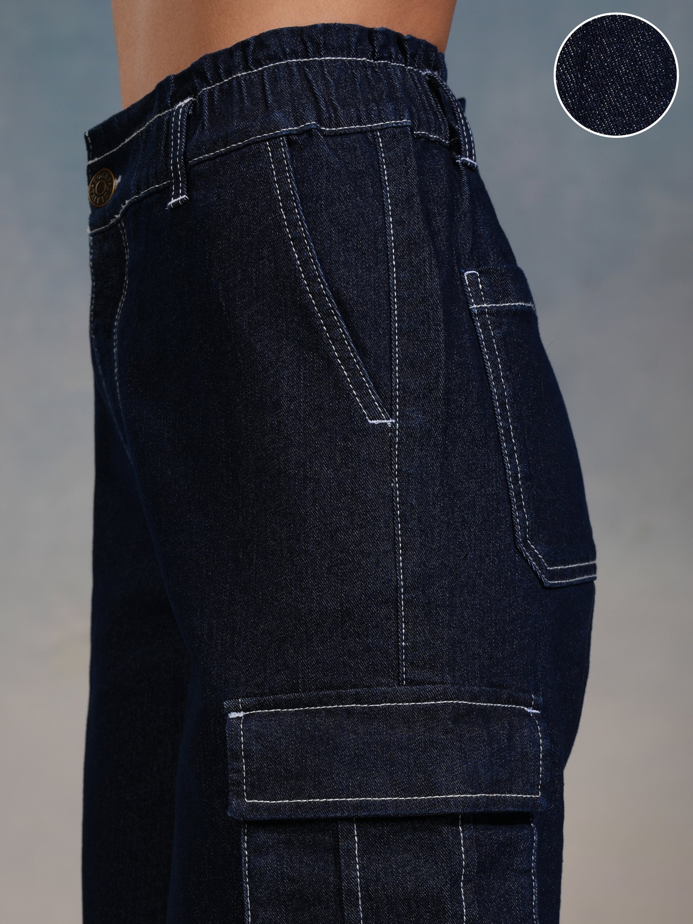 Tokyo Talkies Women Blue Straight Fit Stretchable Jeans - Blue - Image 5