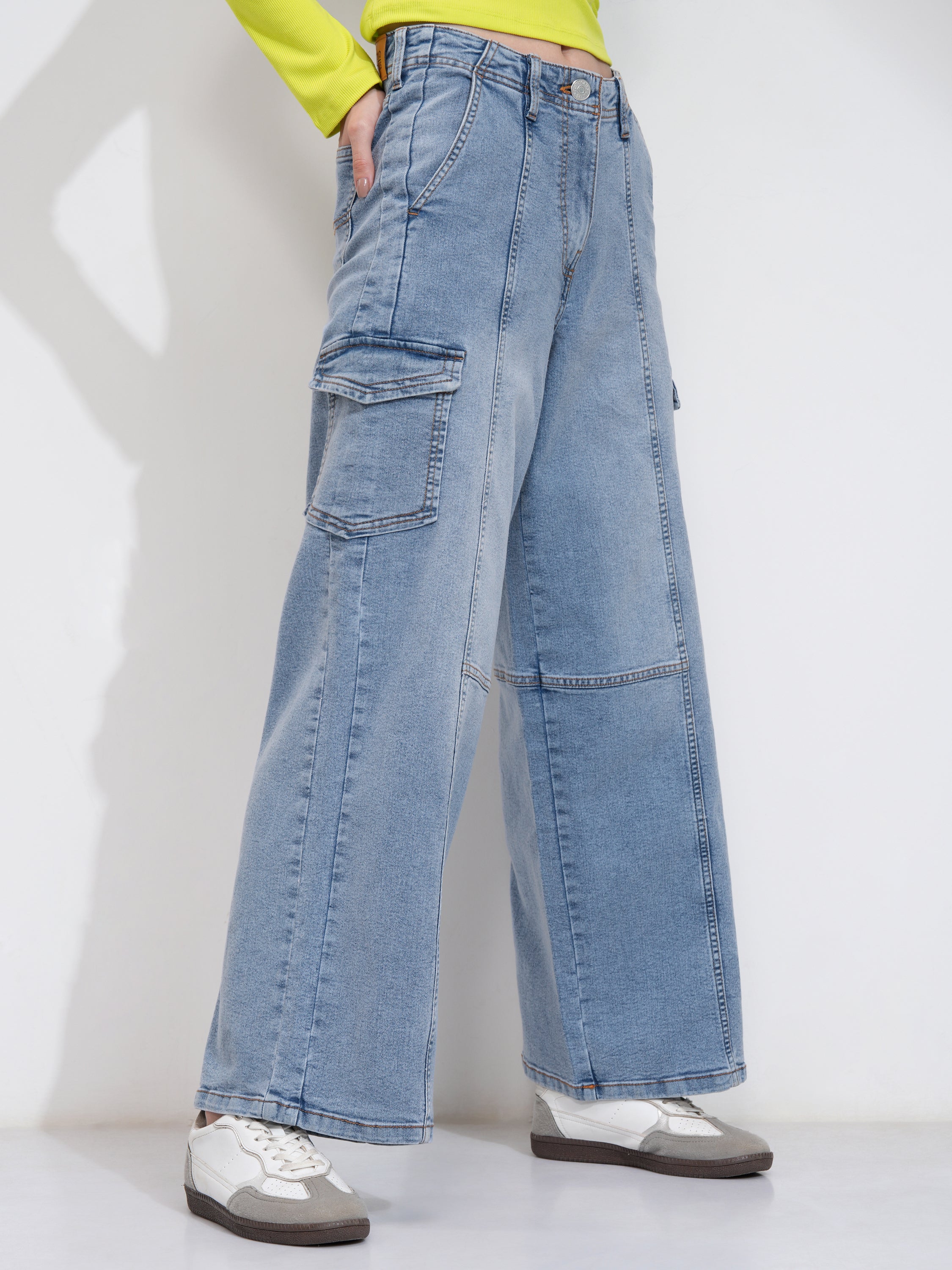 Tokyo Talkies Women Blue Regular Fit Stretchable Jeans - Blue - Image 1