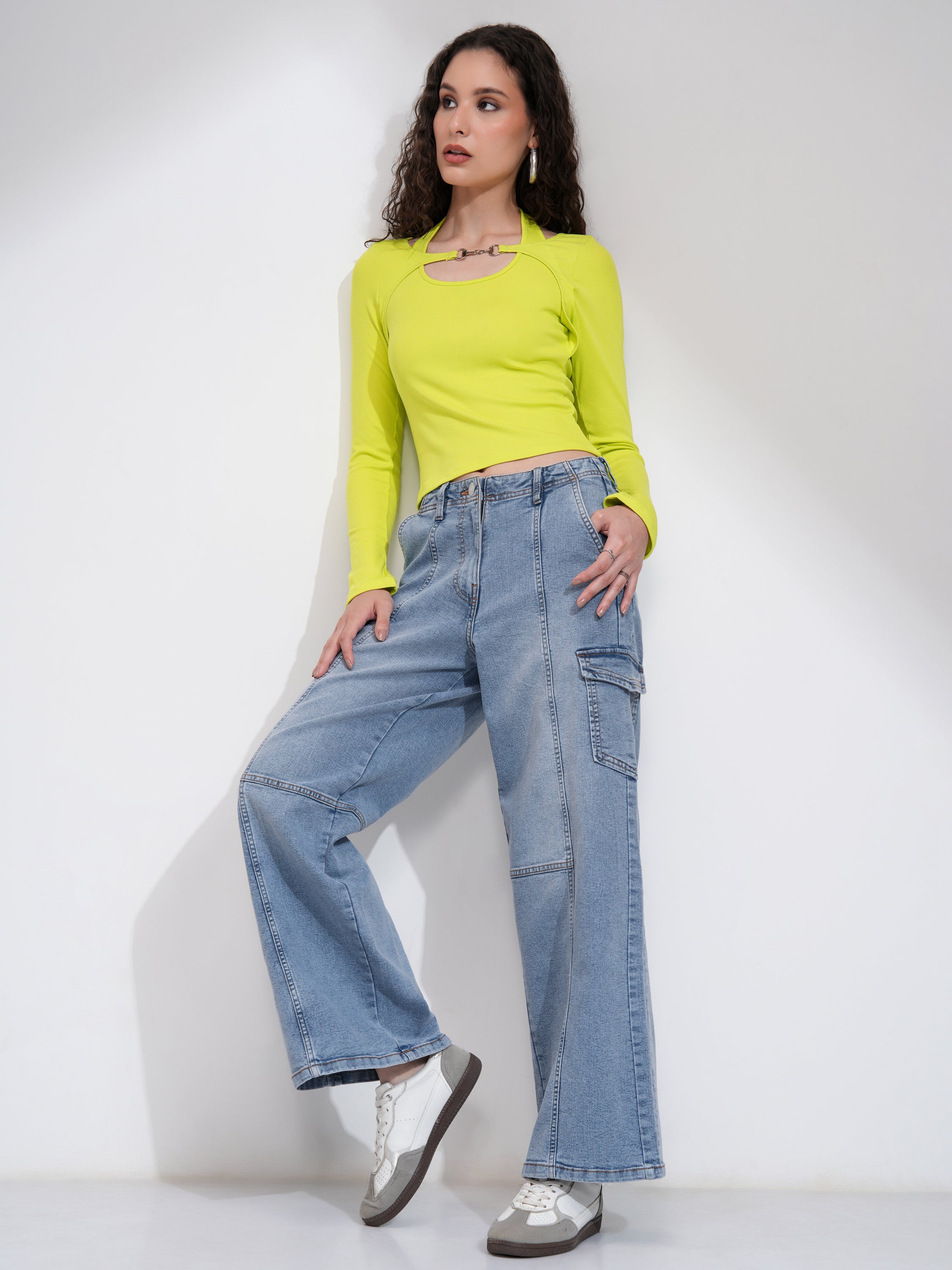 Tokyo Talkies Women Blue Regular Fit Stretchable Jeans - Blue - Image 2
