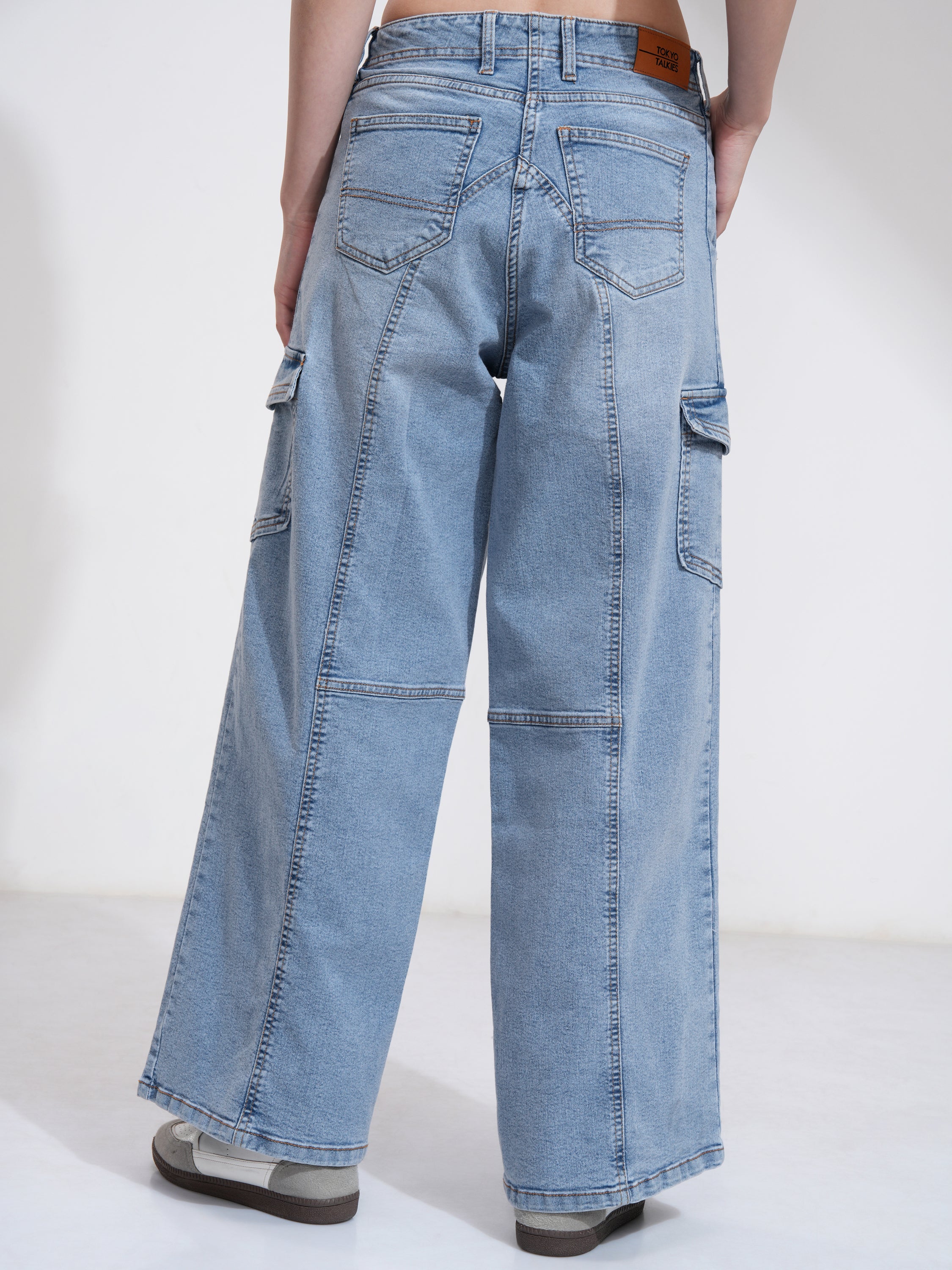 Tokyo Talkies Women Blue Regular Fit Stretchable Jeans - Blue - Image 3