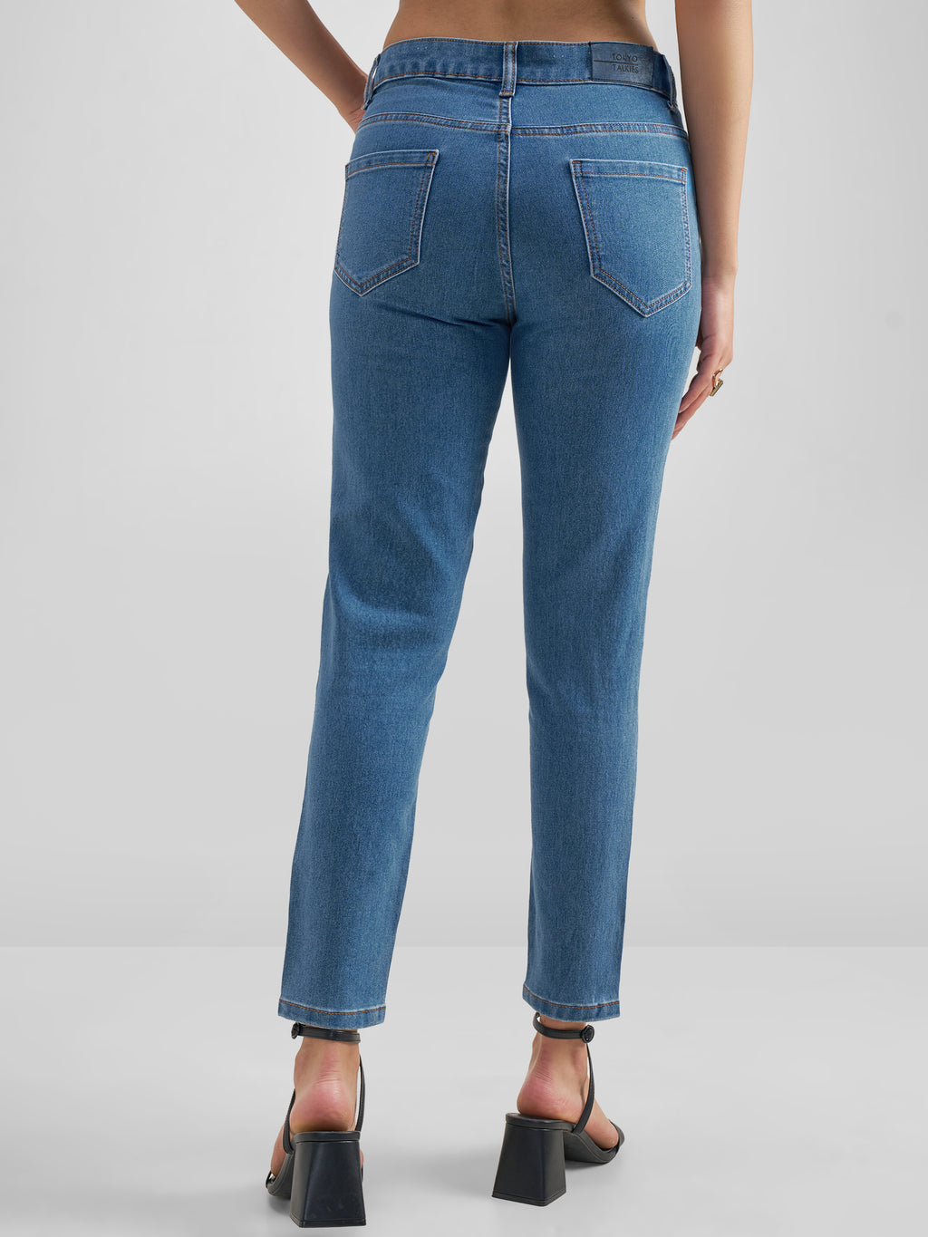 Purple By Tokyo Talkies WomenBlue Skinny Fit Stretchable Jeans - Blue - Image 3