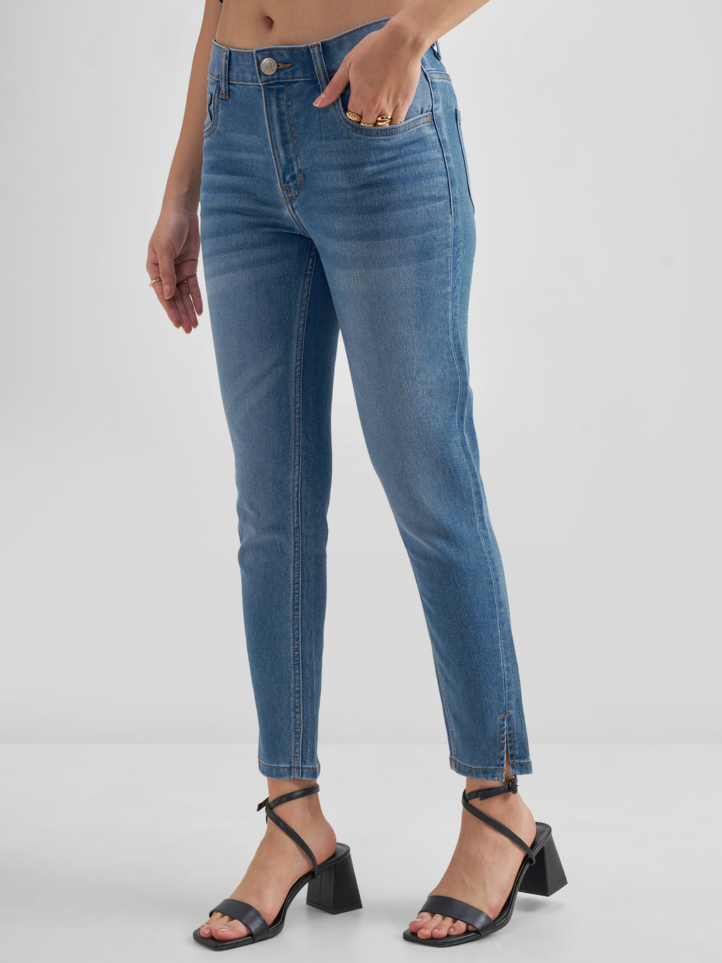 Purple By Tokyo Talkies WomenBlue Skinny Fit Stretchable Jeans - Blue - Image 6