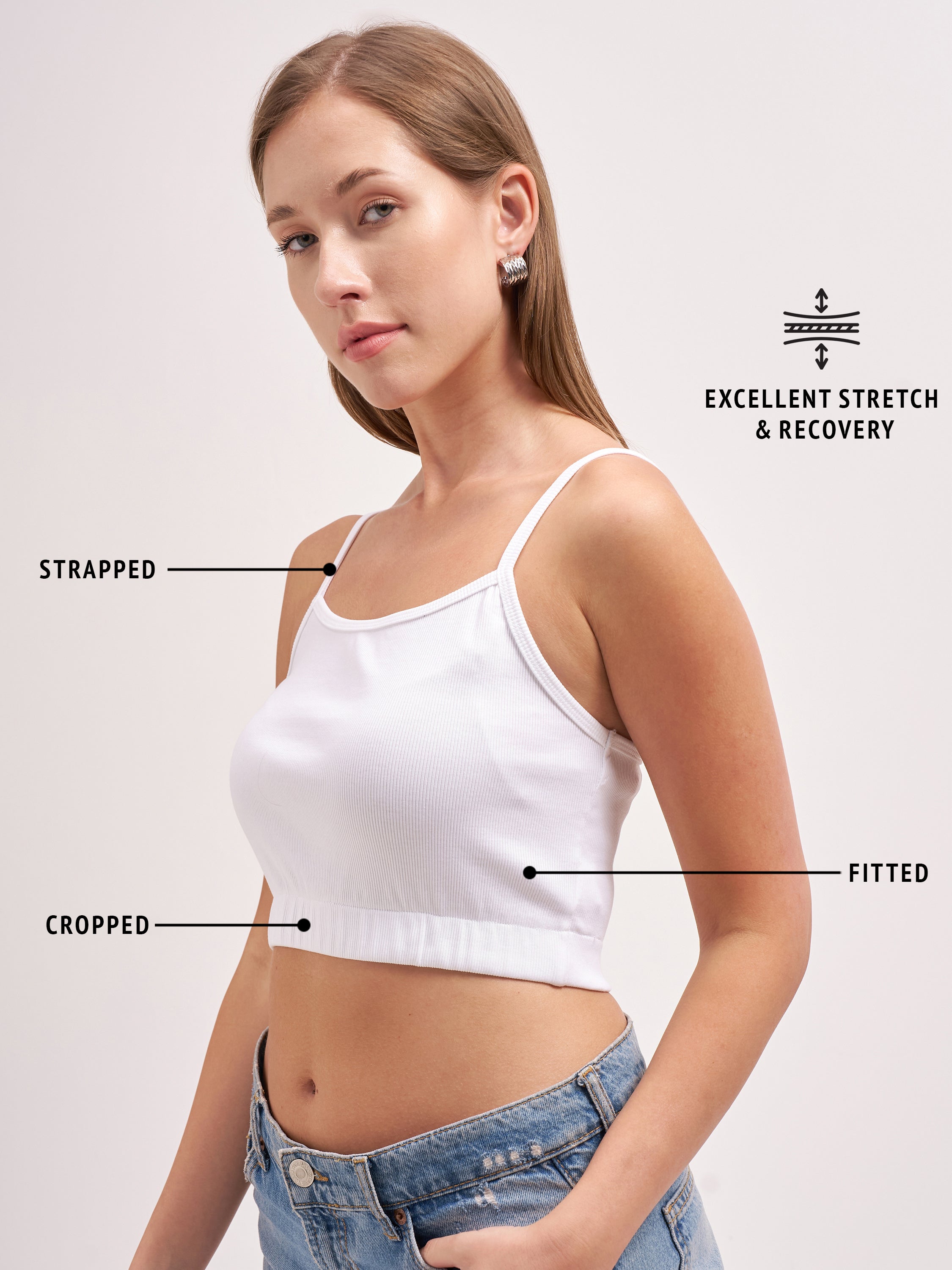 Tokyo Talkies Women White Solid Regular Top