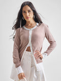Tokyo Talkies Women Pink Round Neck Sweater - Pink - Image 1