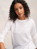 Tokyo Talkies Women White Round Neck Sweater - White - Image 1