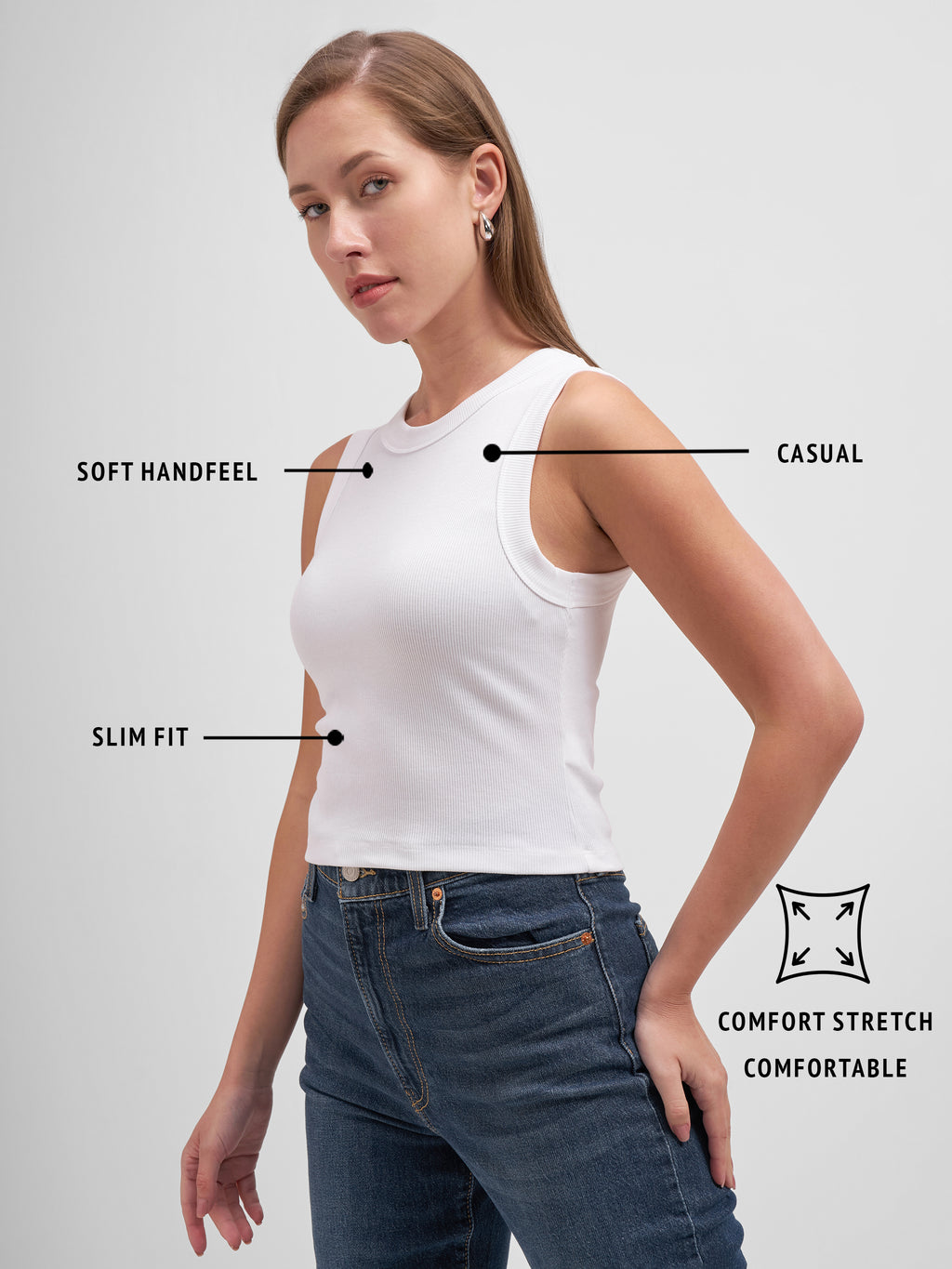 Tokyo Talkies Women White Solid Regular Top