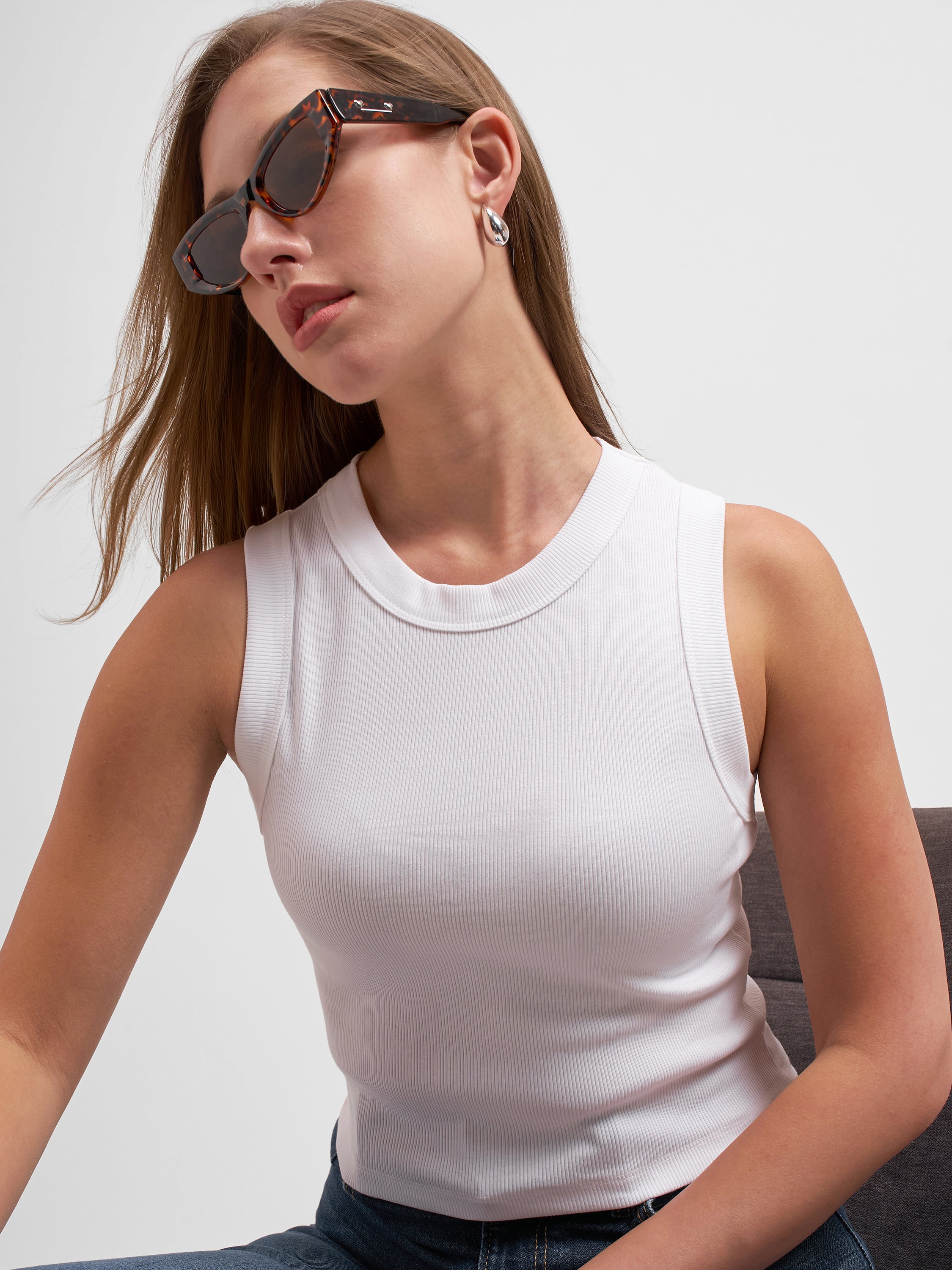 Tokyo Talkies Women White Solid Regular Top