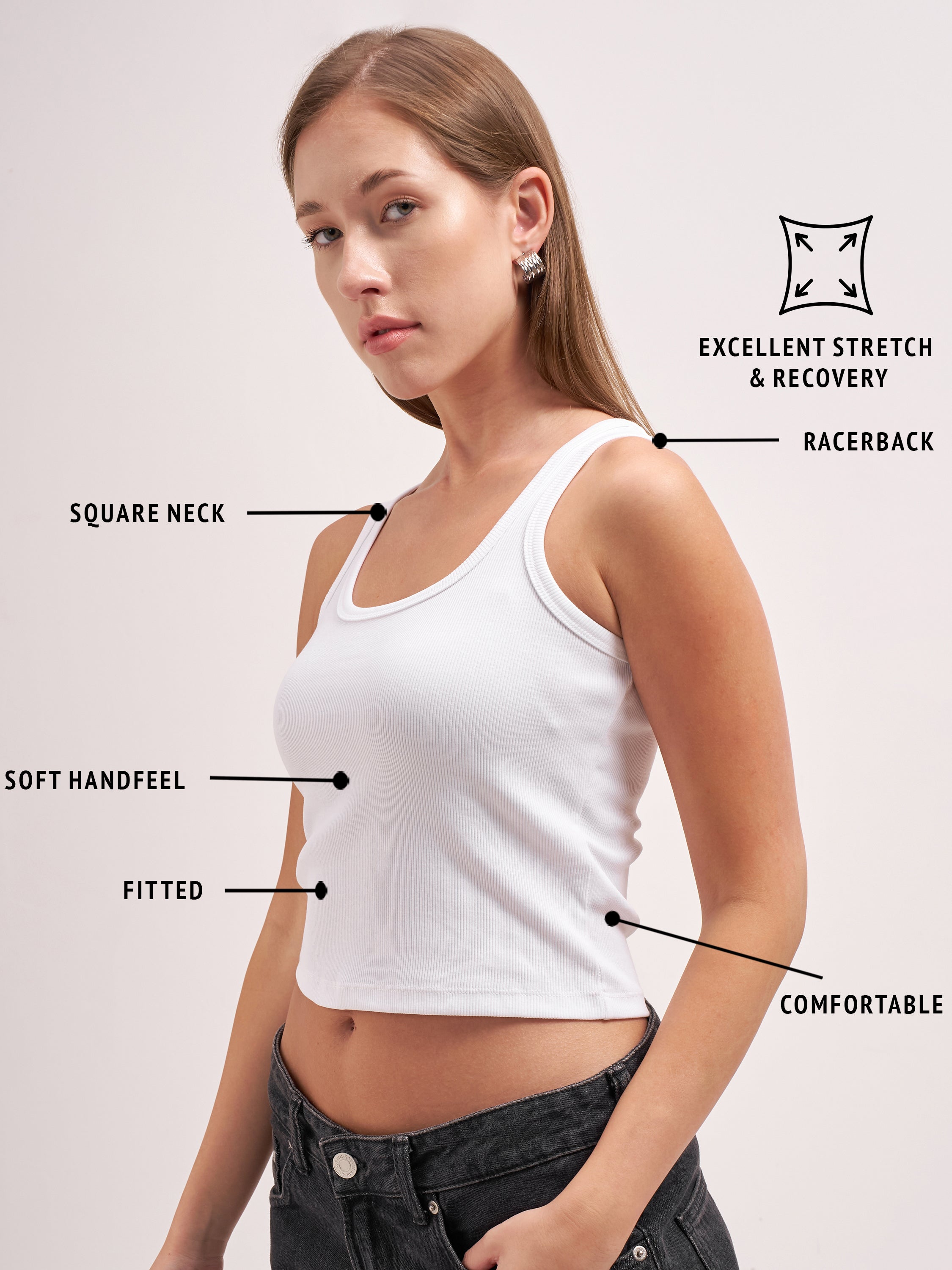 Tokyo Talkies Women White Solid Regular Top