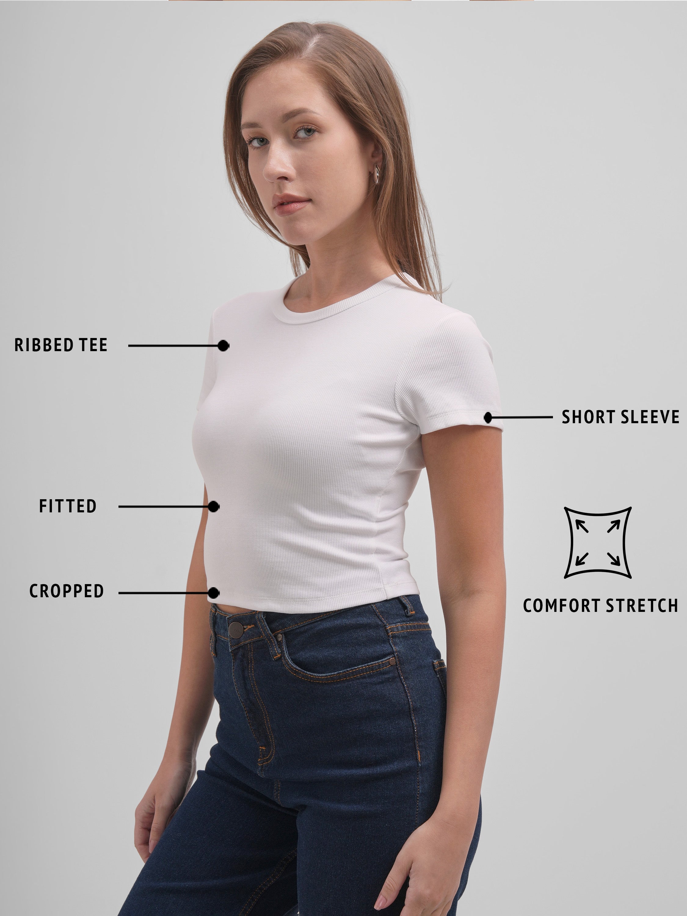 Tokyo Talkies Women White Solid Regular Top