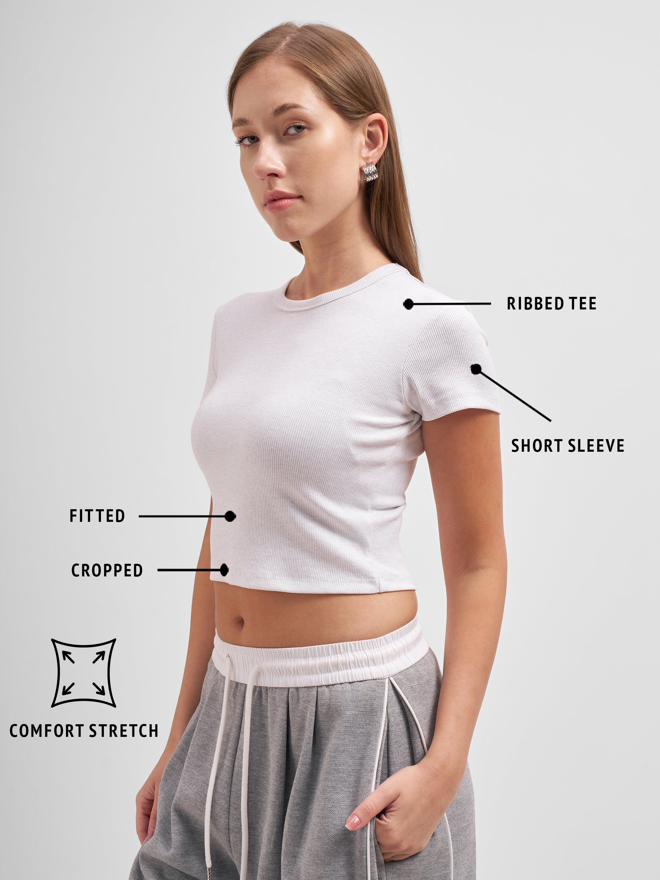 Tokyo Talkies Women Grey Solid Regular Top
