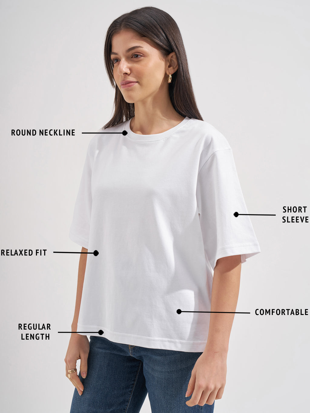Tokyo Talkies Women White Solid Regular Top
