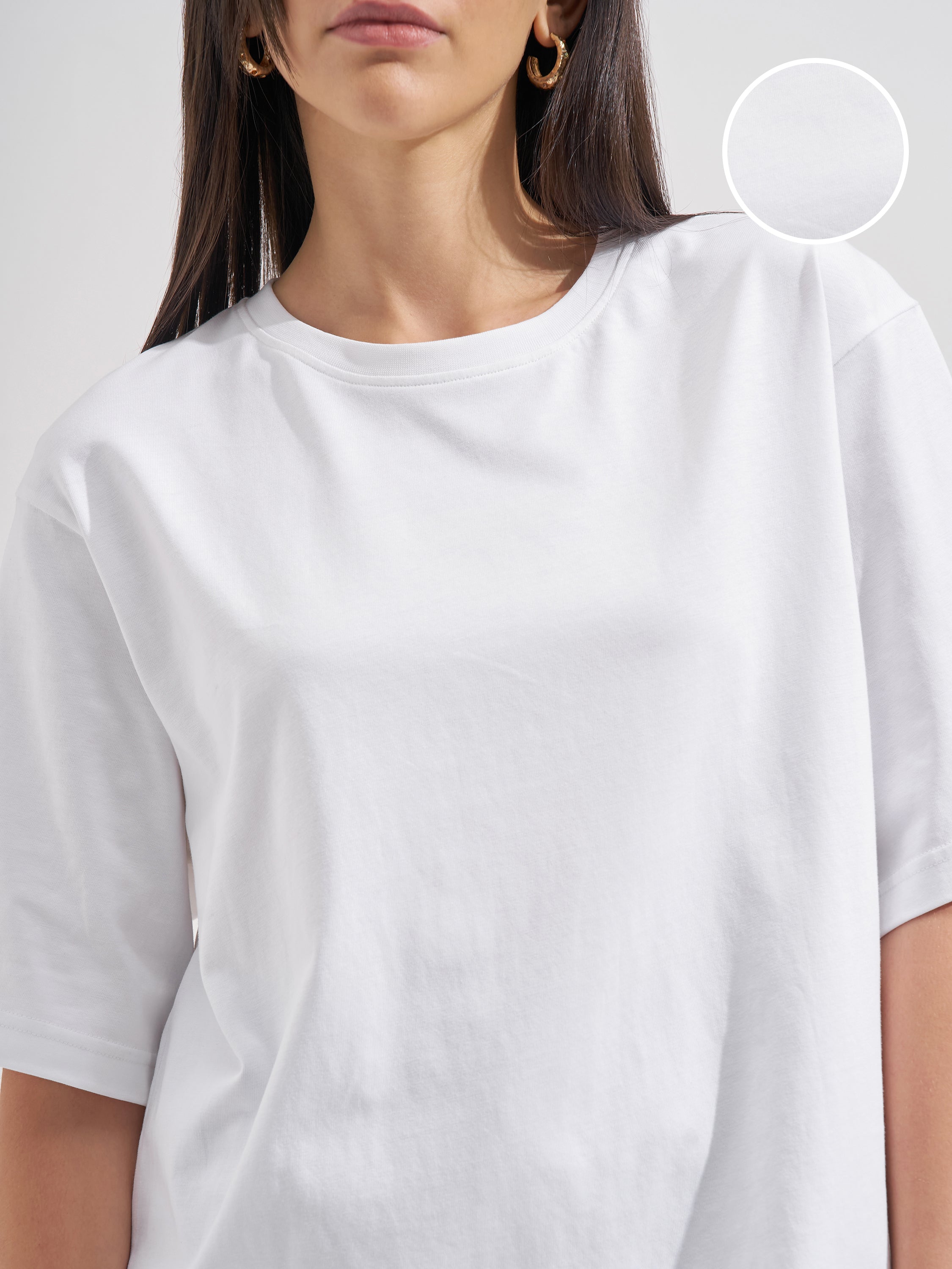 Tokyo Talkies Women White Solid Regular Top