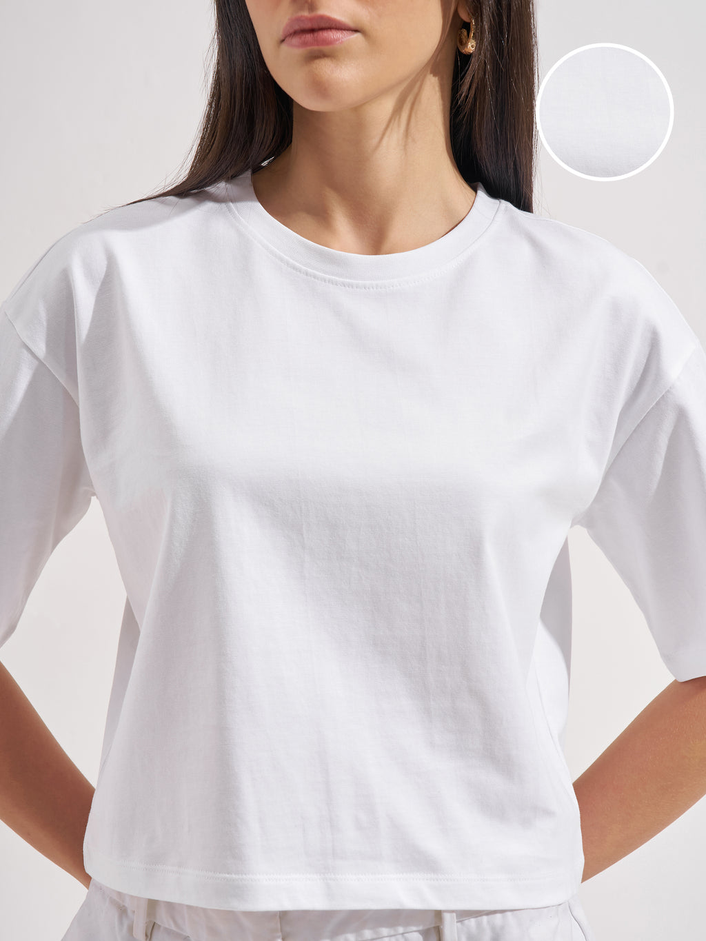 Tokyo Talkies Women White Solid Regular Top